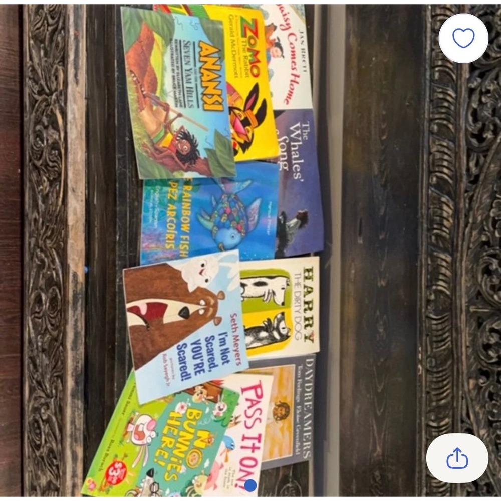Childrens Picture Book Lot of 10 Rainbow Fish Harry the Dirty Dog Jan Brett Zomo